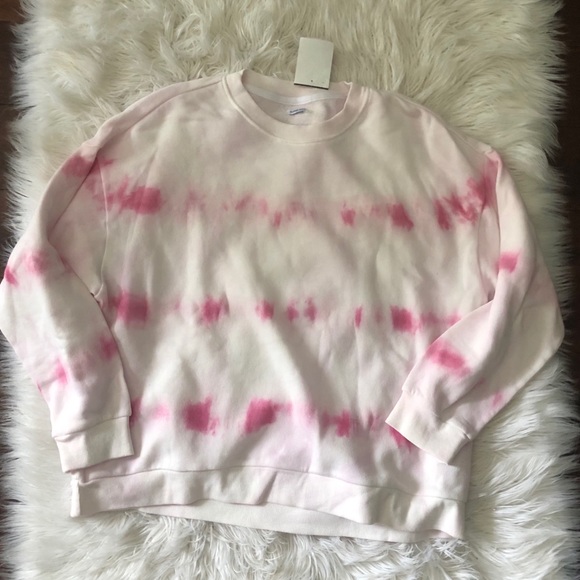 Vanilla Star Sweaters - NWT vanilla star pink tie dye crewneck sweater